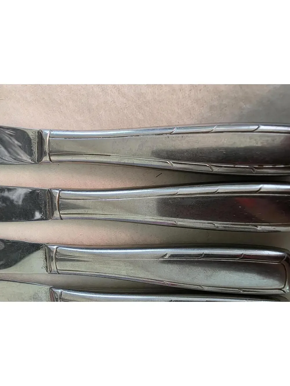 Imperial Lady Duff Stainless Dinner Knives Set of 4 IMILAD Discontinued Flatware